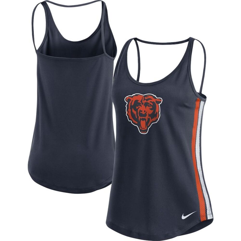 Nike NFL Chicago Bears Women's Dri-Fit Tank Top in Navy Blue, 2XL